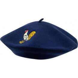 Basque Supporter Rugby Beret Navy Blue - Traclet