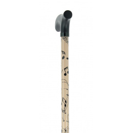 Canne Réglable En Aluminium Note de Musique - Fayet