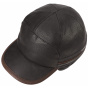 Stetson - Byers Earflaps Black Leather Cap