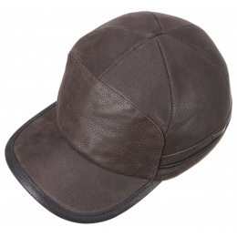Casquette Byers Earflaps Cuir Marron - Stetson