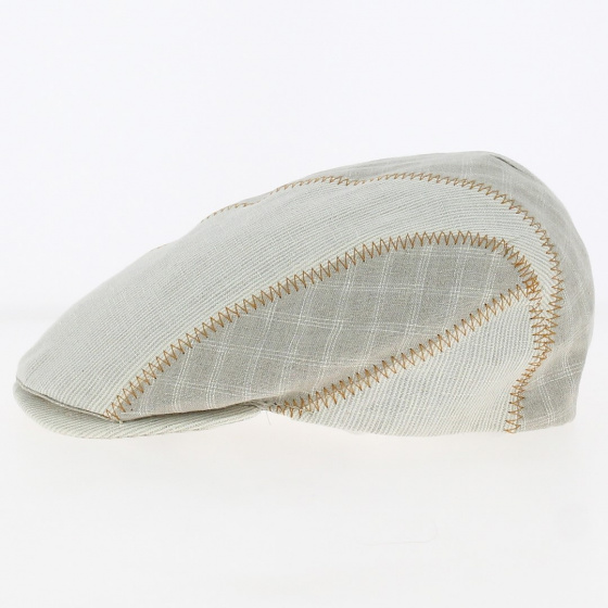 Milano flat cap natural linen - Traclet Milano flat cap natural linen - Traclet