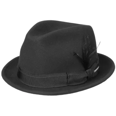 Chapeau Pork Pie Veradale Noir Feutre - Stetson