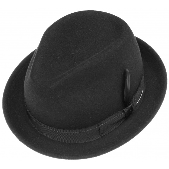 Stetson - Black Felt Veradale Pork Pie Hat