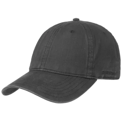 Casquette Baseball Ducor Noire Coton UPF 40+ - Stetson  Reference : 3305 | Chapellerie Traclet