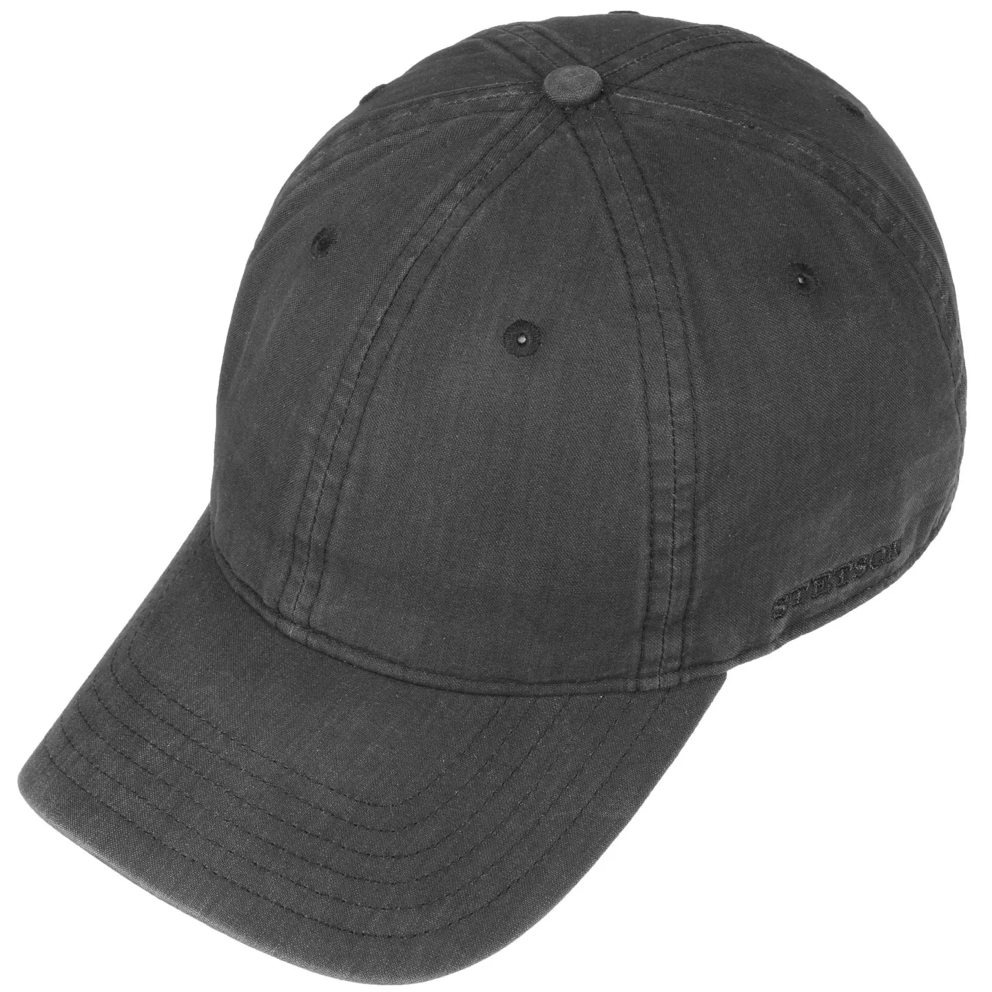 Casquette Baseball Ducor Noire Coton UPF 40+ - Stetson  Reference : 3305 | Chapellerie Traclet