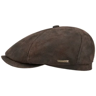 McCook Brown Leather Stetson Cap