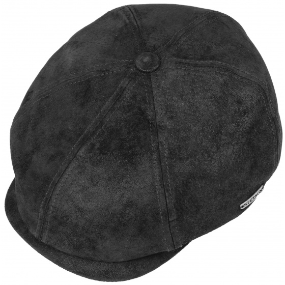 McCook Pig Skin Black Stetson Cap
