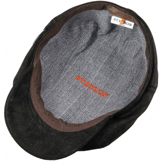 McCook Pig Skin Black Stetson Cap