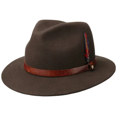 Chapeau Traveller Feutre Laine Marron - Stetson