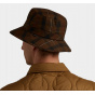 Brown Checkered Oilskin Cotton Rain Bucket Hat - Tilley