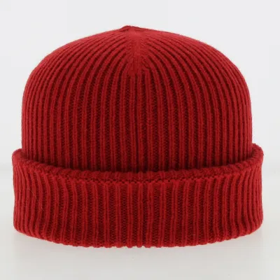 Bonnet Cousteau Laine Recyclée Rouge - Traclet