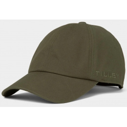 Baseball Cap Wax Cotton Olive - Tilley