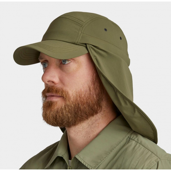 Ultralight Olive Neck Protection Cap UPF50+ - Tilley
