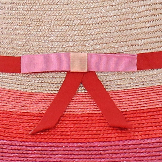 Rosa Wide Borders Natural Straw Capeline - Traclet Rosa Wide Borders Natural Straw Capeline - Traclet