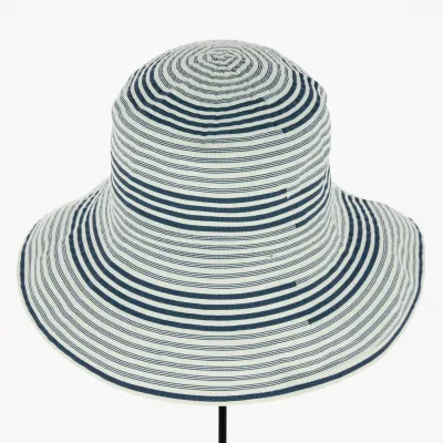 Capeline Emilie Coton Rayures bleues - Traclet