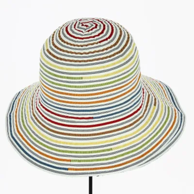 Capeline Iris Coton Rayures Multicolore - Traclet