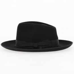 Black rabbit felt hat - Fléchet