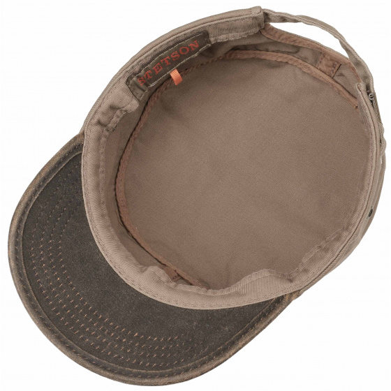 Stetson Army Gates Cotton Cap Brown & Taupe UPF 40+ Stetson Army Gates Cotton Cap Brown & Taupe UPF 40+