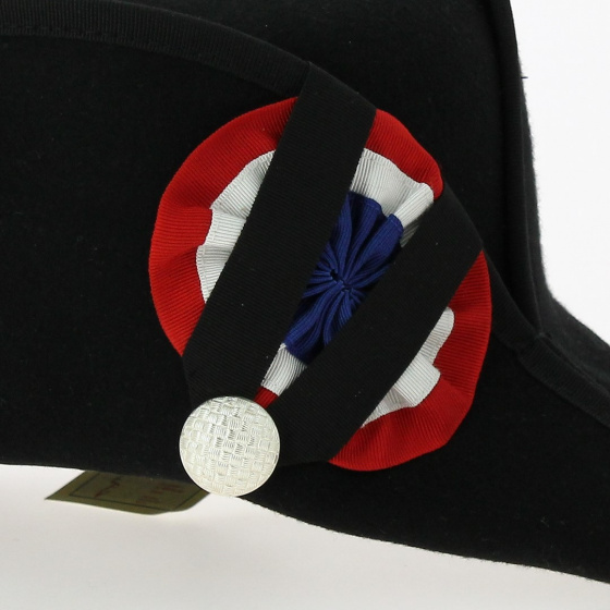 Bicorne Cocarde Feutre Laine Noir - Traclet