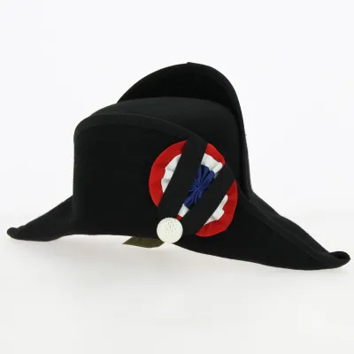 Bicorne Cocarde Feutre Laine Noir - Traclet