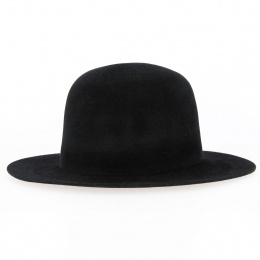 Palmade Bowler Hat Black Hair Felt - Traclet