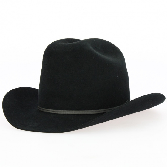 Chapeau Western Feutre Poil Noir - Traclet Chapeau Western Feutre Poil Noir - Traclet