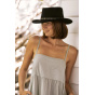 Black Wool Felt Gambler Hat