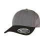 Grey and Black Polyester Baseball Cap - Flexfit