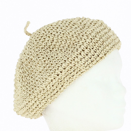 Béret Femme Paille naturel - Traclet