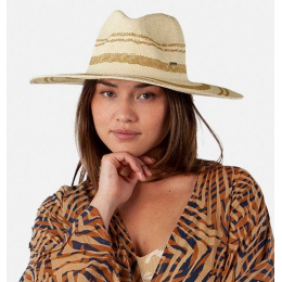Kayley Paper Straw Wide Brim Hat Beige - Barts