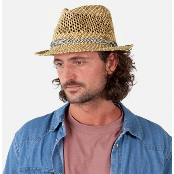 Hydrang Paper Straw Trilby Hat - Barts
