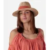 Fedora Ponui Beige Glitter & Coral Hat - Barts