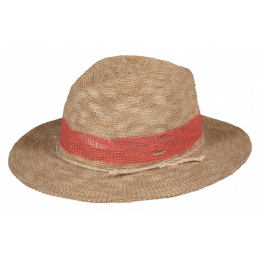 Fedora Ponui Beige Glitter & Coral Hat - Barts