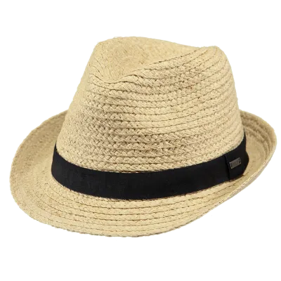 Chapeau Trilby Grayden Paille Naturelle - Barts