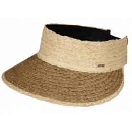 Peona Natural Straw Visor Cap - Barts
