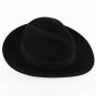 Fedora Tuscany Black Felt Hat - Traclet