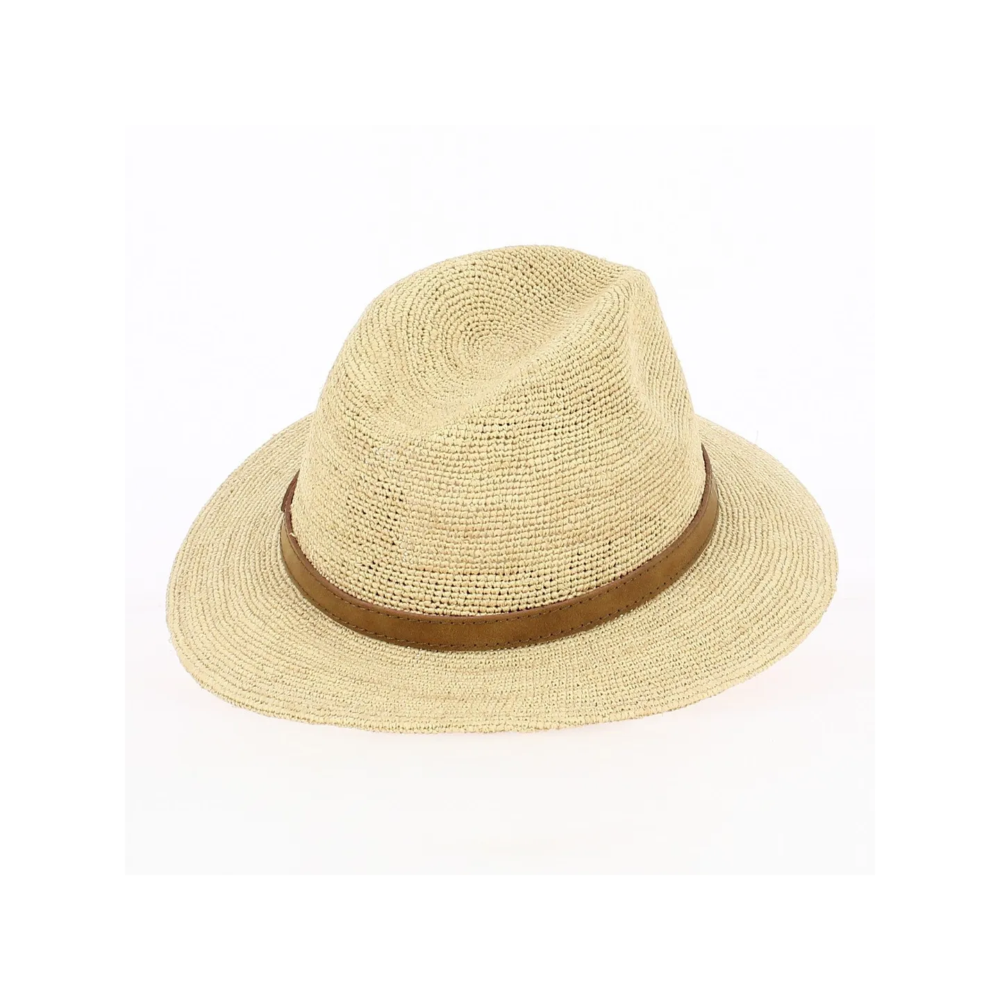Chapeau Traveller Raphia Crochet - Fléchet