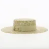 Canotier Gonzo Paille Naturelle - Panizza