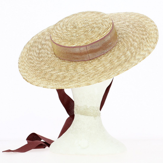 Provençal Hat Rosie Natural Straw - Panizza