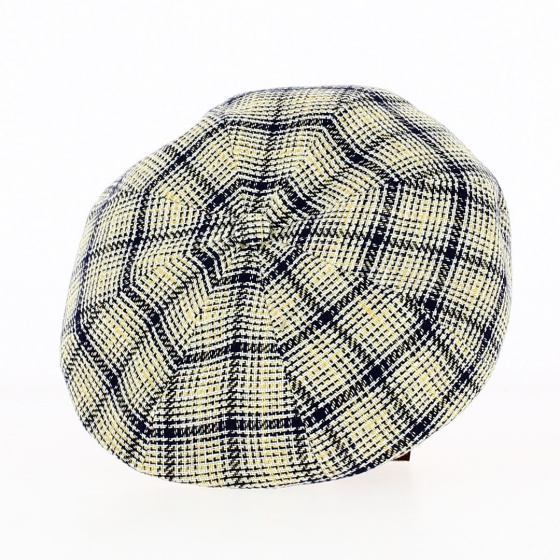 Irish Cap Yellow and Blue Checkered - Traclet