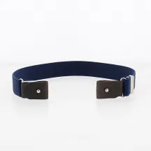 Ceinture sans boucle enfant bleu marine - Traclet