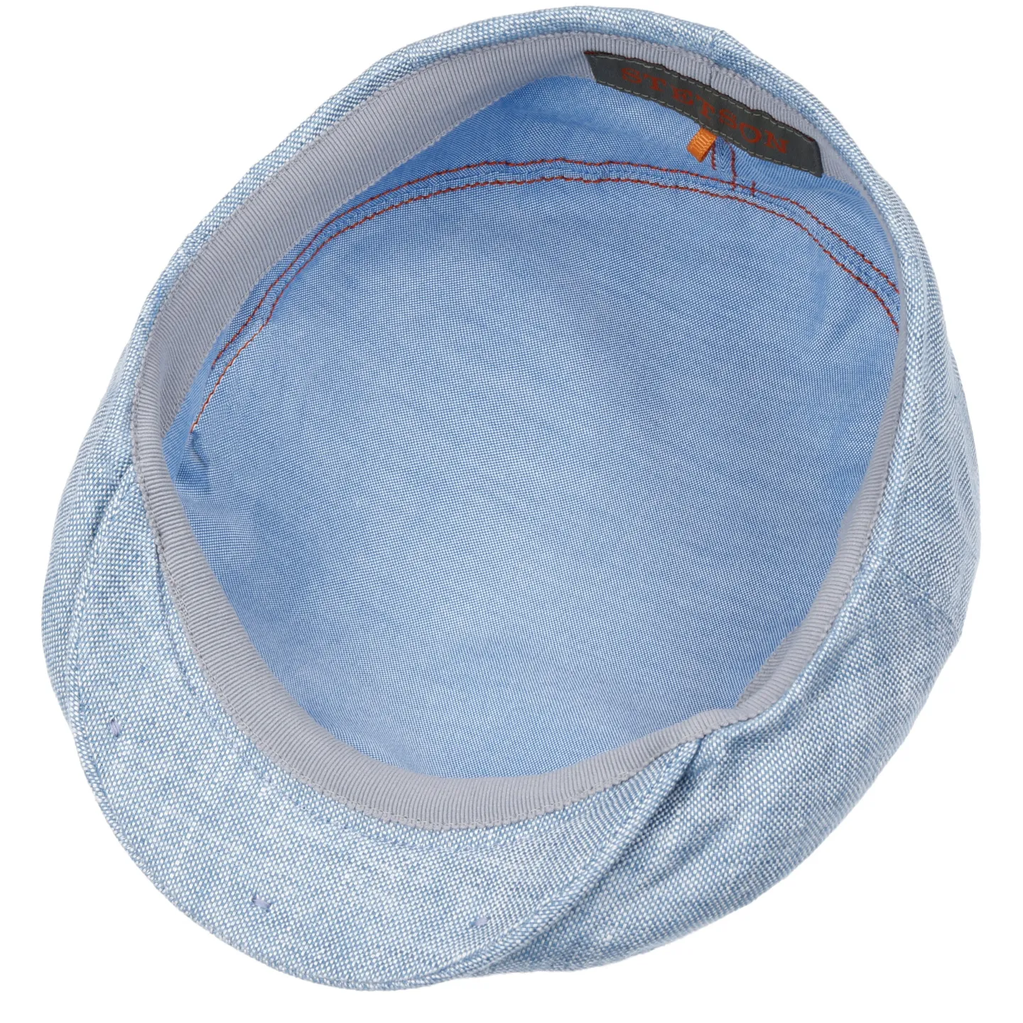 Stetson Light Blue Linen Canary Flat Cap