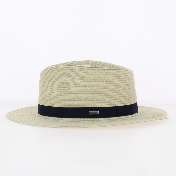 Natural Paper Straw Carnations Hat - Barts Natural Paper Straw Carnations Hat - Barts