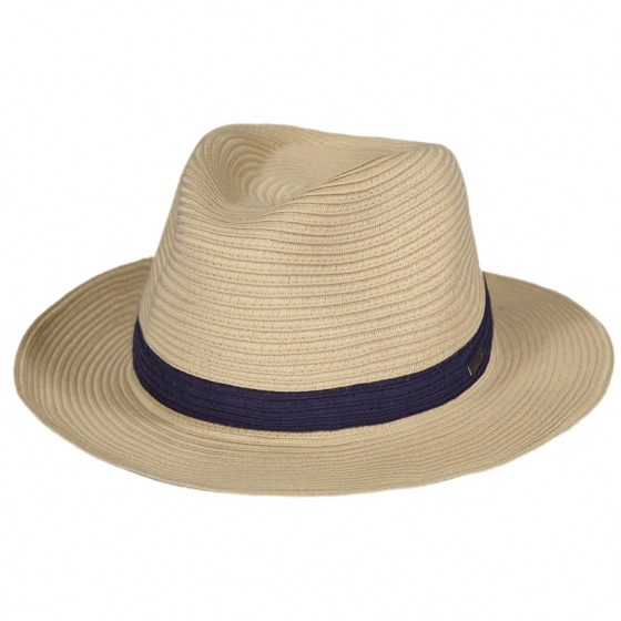 Carnations Straw Hat Natural Paper - Barts