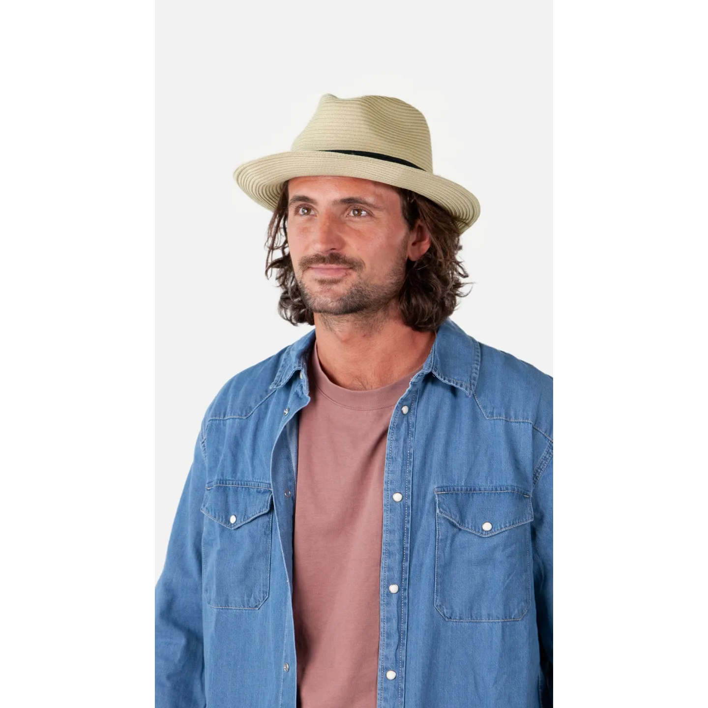 Natural Paper Straw Carnations Hat - Barts Reference: 6493 | Traclet Hat Shop
