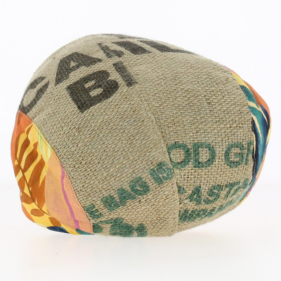 Jute and cotton flat cap - Traclet