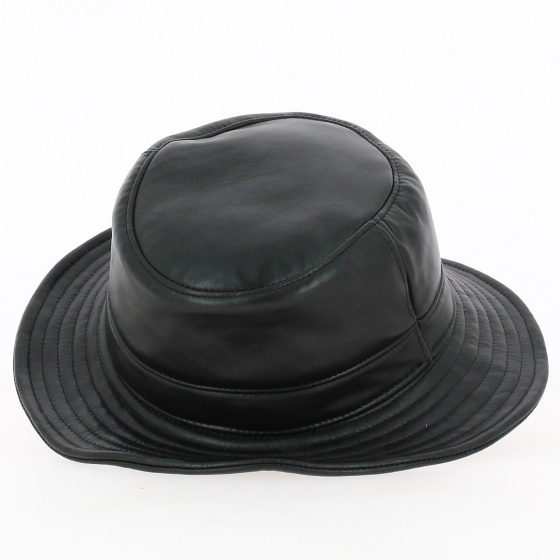 Cassel leather bucket hat