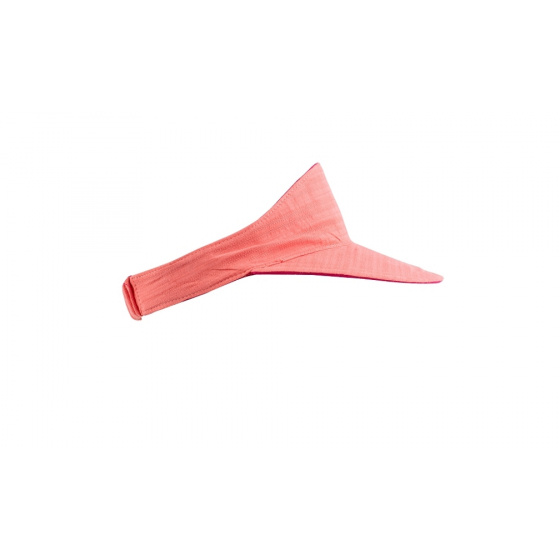 Raspberry and Coral Reversible Cotton Visor - MTM