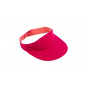 Raspberry and Coral Reversible Cotton Visor - MTM