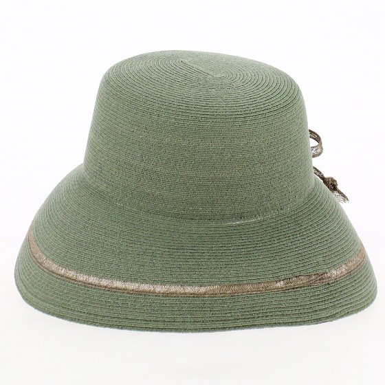 Lilien Green Raphia Straw Capeline - Mayser